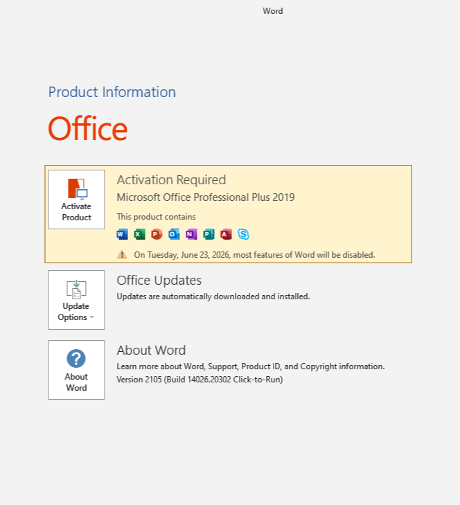 Step 1: Open Activation Wizard